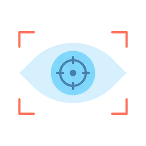 Vision symbol representing trust and growth in healthcare